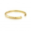 9ct Gold Hand-chased Hinged Bangle