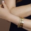 9ct Gold Hand-chased Hinged Bangle