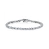 18ct White Gold Diamond Line Bracelet - 10.00cts