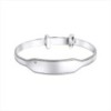 D for Diamond Millegrain Edge Small Expanding Bangle - B5483