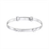 D for Diamond Teddy Bear Peekaboo Expanding Bangle - B5484