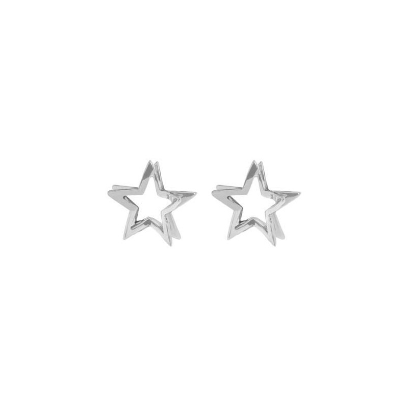 Tianguis Jackson Sterling Silver Shiny Star Stud Earrings