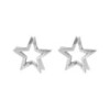 Tianguis Jackson Sterling Silver Shiny Star Stud Earrings