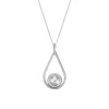 Tianguis Jackson Silver Textured Ball & Teardrop Pendant & Chain