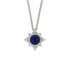 Sapphire & Diamonds Star Necklace in White Gold | Fine jewellery