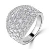 18ct White Gold 3.30ct Diamond Saddle Ring | Macintyres of Edinburgh