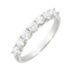 Platinum 7st Diamond Eternity Ring - 0.75cts