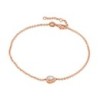 18ct Rose Gold Pear Shaped Diamond Bracelet  D 0.21