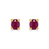 18ct Oval Ruby Stud earrings - 1.00ct