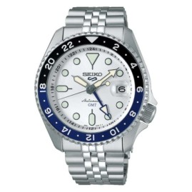 25% OFF RRP | Seiko 5 Sports SKX GMT Sky Blue Silver Cloud