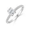 Platinum Radiant Cut Diamond Ring - 0.78 + 0.14cts G/VVS1