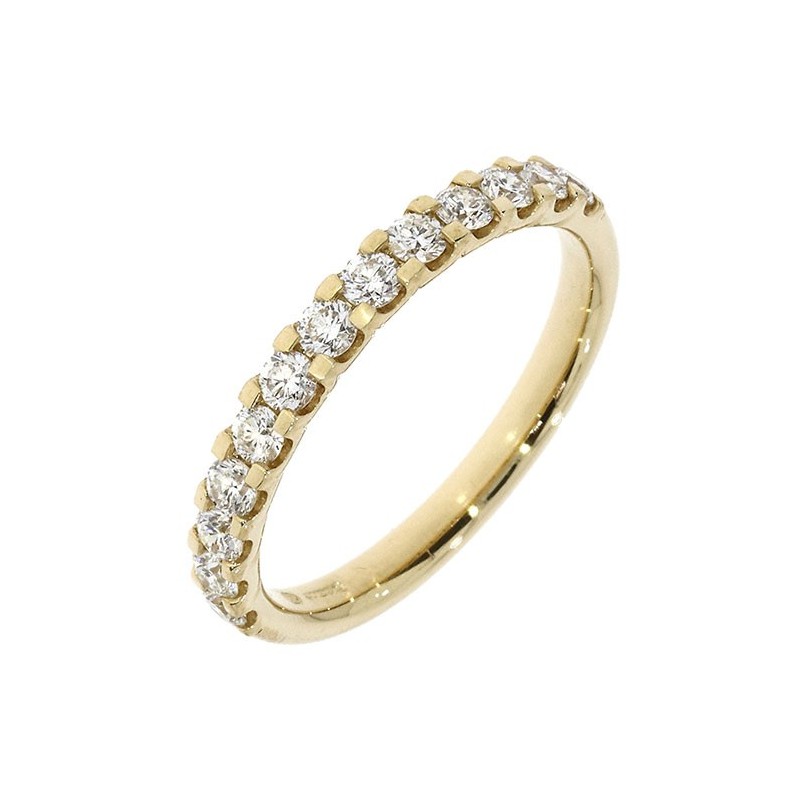 !8ct Yellow Gold Diamond Eternity Ring - 0.51ct