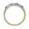 18ct Gold Sapphire & Diamond Eternity Ring - S 0.45 D 0.25