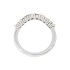 18ct White Gold 10st Diamond Shaped Eternity Ring - 0.41