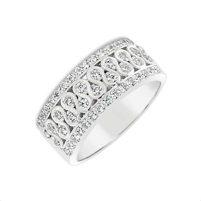 Platinum Diamond Dress Ring