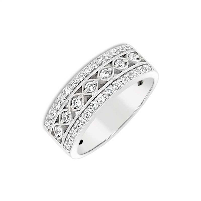 Platinum Diamond Dress Ring - 0.55cts