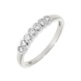 Platinum Bezel Set 0.70ct Diamond Eternity Ring | Macintyres of Edinburgh