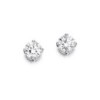 18ct White Gold Diamond Solitaire Earrings - 0.50ct