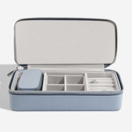 Stackers Blue Large Zipped Travel Jewellery Box - 75345