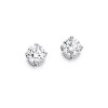 18ct Gold Diamond Solitaire Stud Earrings - 0.46cts