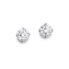 18ct White Gold Diamond Solitaire Stud Earrings - 0.53cts