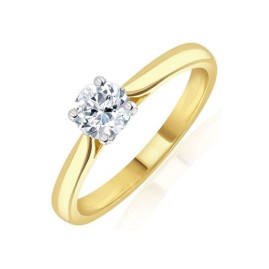 18ct Gold Diamond Solitaire Ring - 0.70ct G/VS2