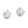 18ct White Gold Diamond Solitaire Stud Earrings - 0.92ct H/SI1