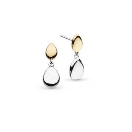 Kit Heath Coast Pebble Golden Stud Drop Earrings - 60186GRP