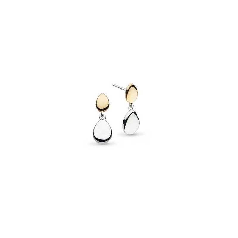 Kit Heath Coast Pebble Golden Stud Drop Earrings - 60186GRP