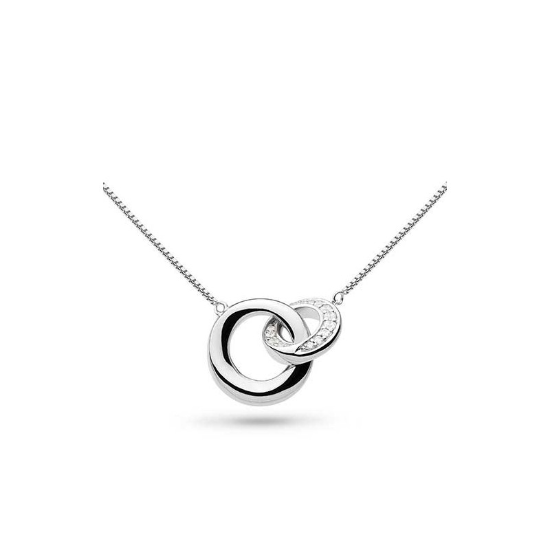 Kit Heath Cirque CZ Pavé Link Silver Necklace - 9151CZ