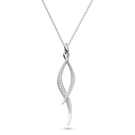 Kit Heath Entwine Twist CZ Drop Necklace - 90225CZ