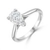 Platinum Pear-shaped Lab Grown Diamond Ring - 1.33cts F/VS1