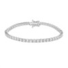 18ct White Gold Lab Grown Diamond Tennis Line Bracelet - 5.01cts