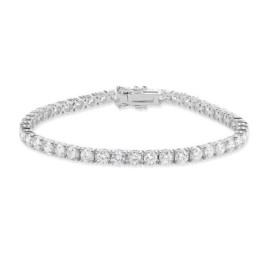 18ct White Gold Lab Grown Diamond Tennis Line Bracelet - 8.23ct