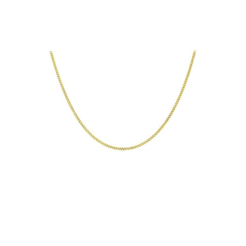 9ct Gold 20-inch/51cm Diamond Cut Curb Chain - 9.5g