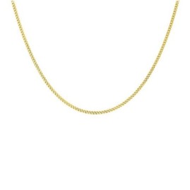 9ct Gold 18 Inch Diamond Cut Curb Chain