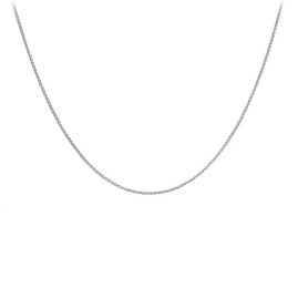 18ct White Gold 41cm/16" Mini-Spiga Chain | Macintyres of Edinburgh