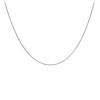 18ct White Gold 41cm/16" Mini-Spiga Chain | Macintyres of Edinburgh