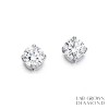 18ct White Gold Lab Grown Diamond Stud Earrings - 0.62cts