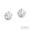 18ct White Gold Lab Grown Diamond Stud Earrings - 1.40ct D/VVS2