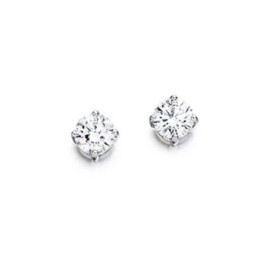 9ct White Gold Diamond Stud Earrings - 0.25ct