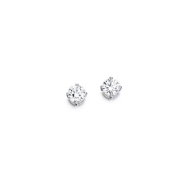 9ct White Gold Diamond Stud Earrings - 0.25ct