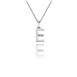 Hot Diamonds Sterling Silver Letter E Pendant - DP405