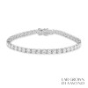 18ct White Gold Lab Grown Diamond Tennis Line Bracelet - 8.23ct