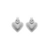 Hot Diamonds Essence Sterling Silver Heart Stud Earrings - DE820