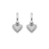 Hot Diamonds Essence Heart Sterling Silver Huggie Earrings DE821