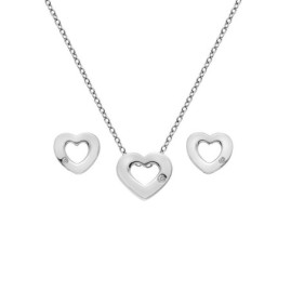 Hot Diamonds Amulets Sterling Silver Heart Set - SS136