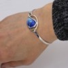 Ortak New Dawn Sterling Silver & Enamel Bangle - EBG36