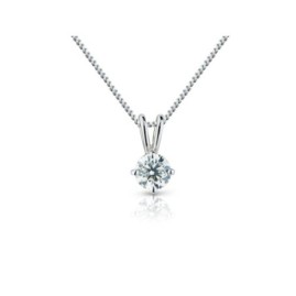 18ct White Gold Diamond Solitaire Pendant - 1.00ct - I/SI2