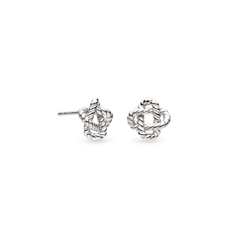 Kit Heath Sterling Silver Marina Rope Knot Stud Earrings - 41072